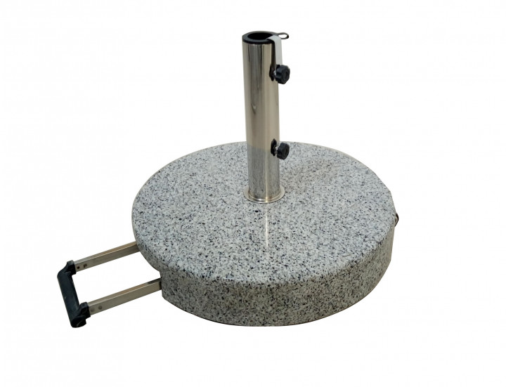 AKS Schirmständer Granit 60 kg rund, grau