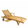 AKS Malta Sonnenliege Teakholz natur 187x70x32 cm