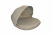 AKS Malante Sonneninsel Polyrattan Aluminium seashell 198x198x102 cm