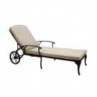 AKS Leeds Sonnenliege Aluminiumguss bronze 169x72x95 cm
