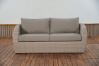 AKS Monte Carlo Loungesofa Polyrattan/Kunstoffgeflecht white shell