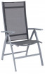 AKS Rom Klappsessel Aluminium Textilen silber grau 69x58,5x100 cm
