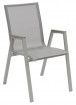 AKS Avery Stapelsessel Aluminium Textilen silber 64x56x90 cm