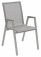 AKS Avery Stapelsessel Aluminium Textilen silber 64x56x90 cm