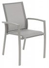 AKS Tennessee Stapelsessel Aluminium Textilen silber 58x56x87 cm