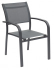 AKS Sardinien Stapelsessel Aluminium Textilen anthrazit 64x57x86 cm