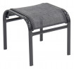 AKS Calgary Hocker Aluminium Textilen anthrazit 46x44x41 cm