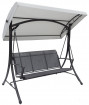 AKS Calgary Hollywoodschaukel Stahl Textilen hellgrau 179x122x191 cm