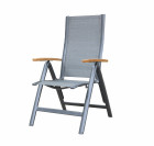AKS Fremont Klappsessel Aluminium dunkelgrau