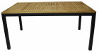 AKS Luna Diningtisch Teakholz Aluminium anthrazit, schwarz 160x100x74 cm