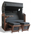 AKS Kiel Strandkorb Polyrattan/Kunstoffgeflecht