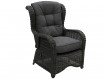 AKS Broadway Loungesessel Move Positionsstuhl Aluminium Polyrattan light charcoal
