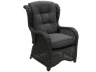 AKS Broadway Loungesessel Move Positionsstuhl Aluminium Polyrattan light charcoal
