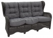 AKS Broadway Diningsofa Aluminium Polyrattan Kunstoffgeflecht light charcoal