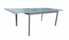AKS Novum Ausziehtisch Aluminium silber 160-240x100x75 cm