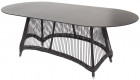 AKS Aria Diningtisch Polyrattan/Kunstoffgeflecht granitgrau