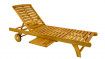 AKS Sunqueen Sonnenliege Akazienholz natur 203x70x91 cm