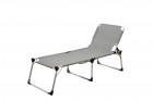 AKS Capri Sonnenliege Stahl Textilen grau schwarz 202x69x96 cm