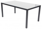 AKS Sardinien Diningtisch Aluminium Textilen schwarz 160x90x75 cm