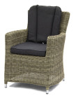 AKS Rantum XL Loungesessel Polyrattan/Kunstoffgeflecht seagrass Kissen grau