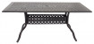AKS Sheffield Diningtisch Aluminiumguss bronze 170x95x73 cm