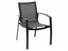 AKS Quebec Diningsessel Aluminium Textilen anthrazit 63,5x61,5x87,5 cm