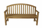 AKS Chicago Sitzbank Teakholz natur 155x55x98 cm