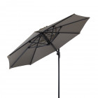 AKS Ampelschirm Aluminium Olefin taupe 300 cm