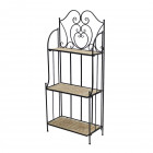 AKS Catania Regal Eisen (Streckmetall) braun 62x29x144 cm