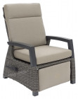 AKS Benedetto Relaxsessel Polyrattan Kunstoffgeflecht Aluminium charcoal