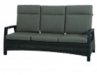 AKS Benedetto Loungebank Geflecht, charcoal grey