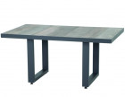 AKS Benedetto Loungetisch Polyrattan Aluminium anthrazit 140x85x65 cm