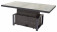 AKS Benedetto Lifttisch Polyrattan Aluminium charcoal 160x90x47-71 cm