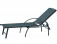 AKS Calgary Sonnenliege Aluminium Textilen anthrazit 202x67x106 cm