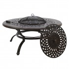 AKS Glasgow Grilltisch Aluminiumguss bronze 121 cm