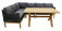 AKS Darwin Dininggruppe Polyrattan Kunstoffgeflecht light charcoal, ohne Tisch