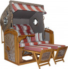 AKS Schleswig Strandkorb Polyrattan/Kunstoffgeflecht