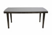 AKS Cleveland Diningtisch Polyrattan/Kunstoffgeflecht grey-shell 180x90x74 cm