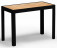 AKS Pearl Loungetisch Aluminium Teakholz schwarz 75x37,5x53 cm