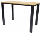 AKS Frisco Bartisch Aluminium Teakholz schwarz 150x80x110,5 cm