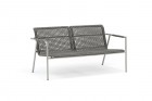 AKS Lucca Loungesofa Edelstahl, dunkelgrau