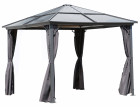 AKS Rimini Pavillon Aluminium Kunststoff grau 300x300 cm