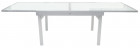 AKS Giga Cantus Ausziehtisch Aluminium Glasplatte silber 135-270x105x75 cm