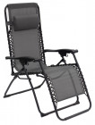 AKS Bari Relaxliege Stahl Textilen schwarz 179x65x110 cm