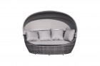 AKS St. Helena Sonneninsel Polyrattan Aluminium rauch 195x115x82,5 cm