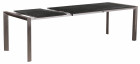AKS Ballina Ausziehtisch Edelstahl HPL Tischplatte patina rock 180-240x90cm