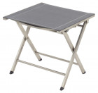 AKS Dundee Klapphocker Edelstahl Textilen grau 48x47x44 cm