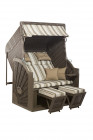 AKS Rostock XL Strandkorb Polyrattan/Kunstoffgeflecht