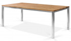 AKS Oxley Diningtisch recyceltes Teakholz Edelstahl natur 220x100x76 cm