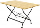 AKS Mainau Bistrotisch recyceltes Teakholz Eisen Streckmetall natur 120x80